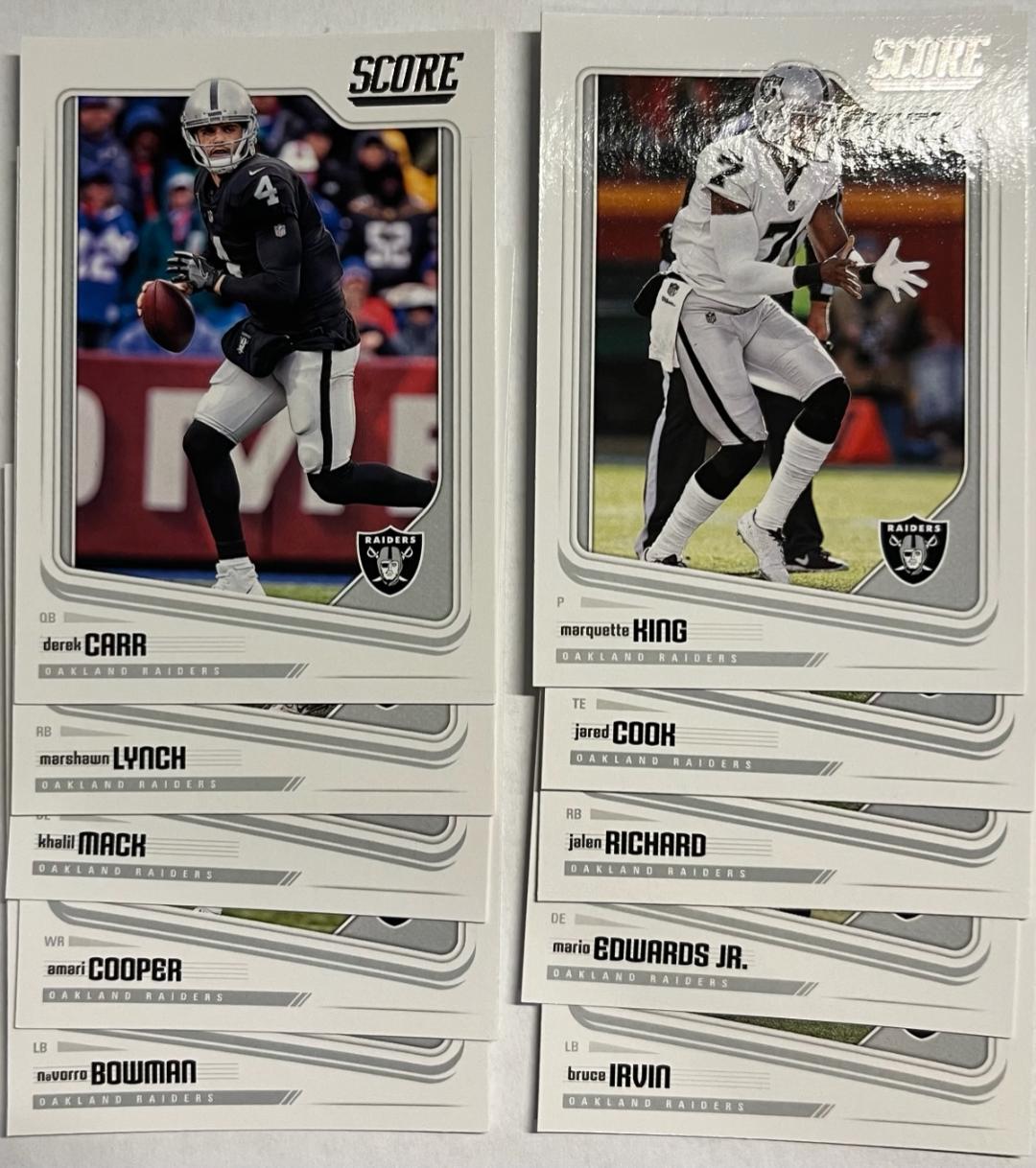 Oakland Raiders 2018 Score Team Set